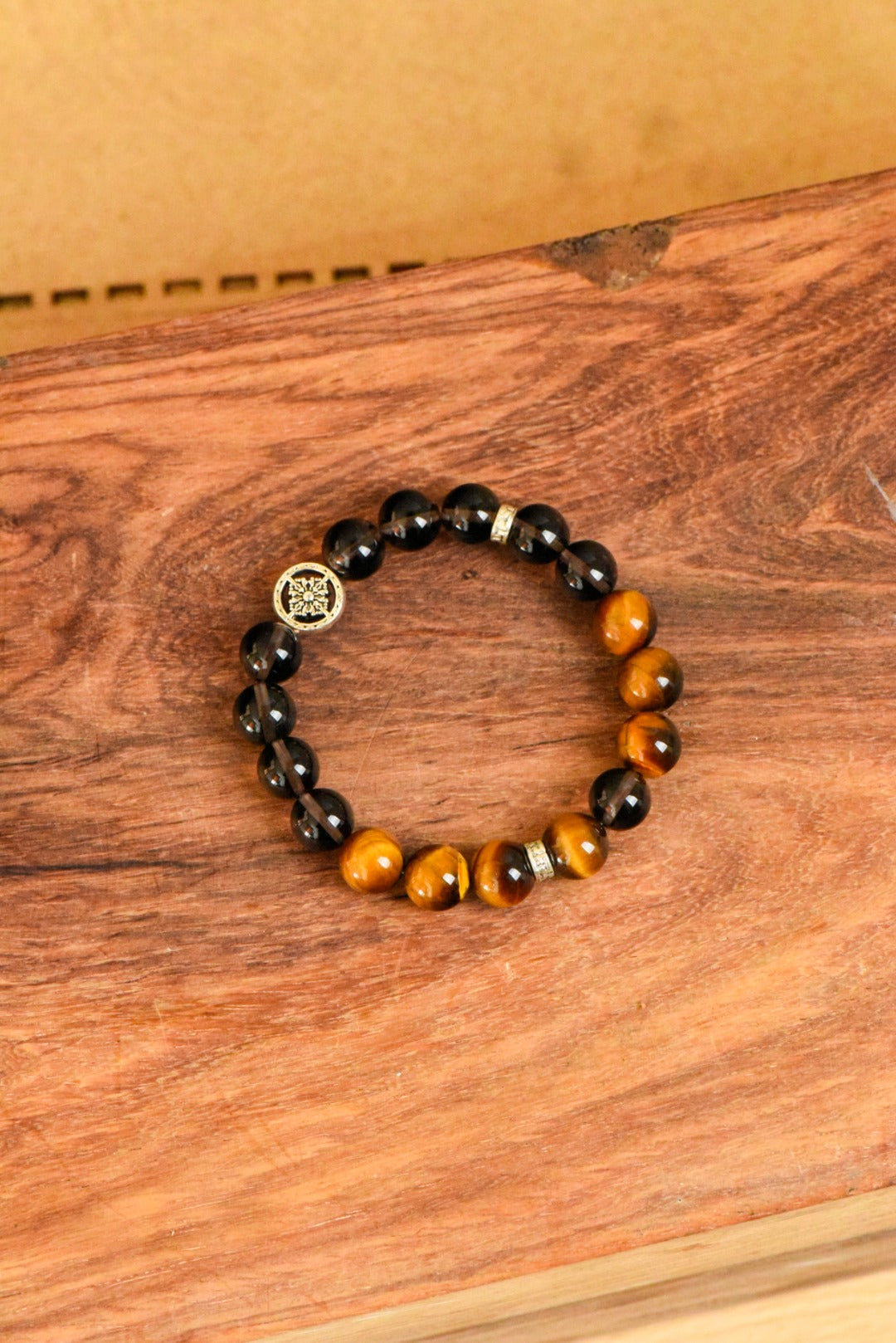 ▫️▪️ Tea crystal yellow tiger eye bracelet (men)